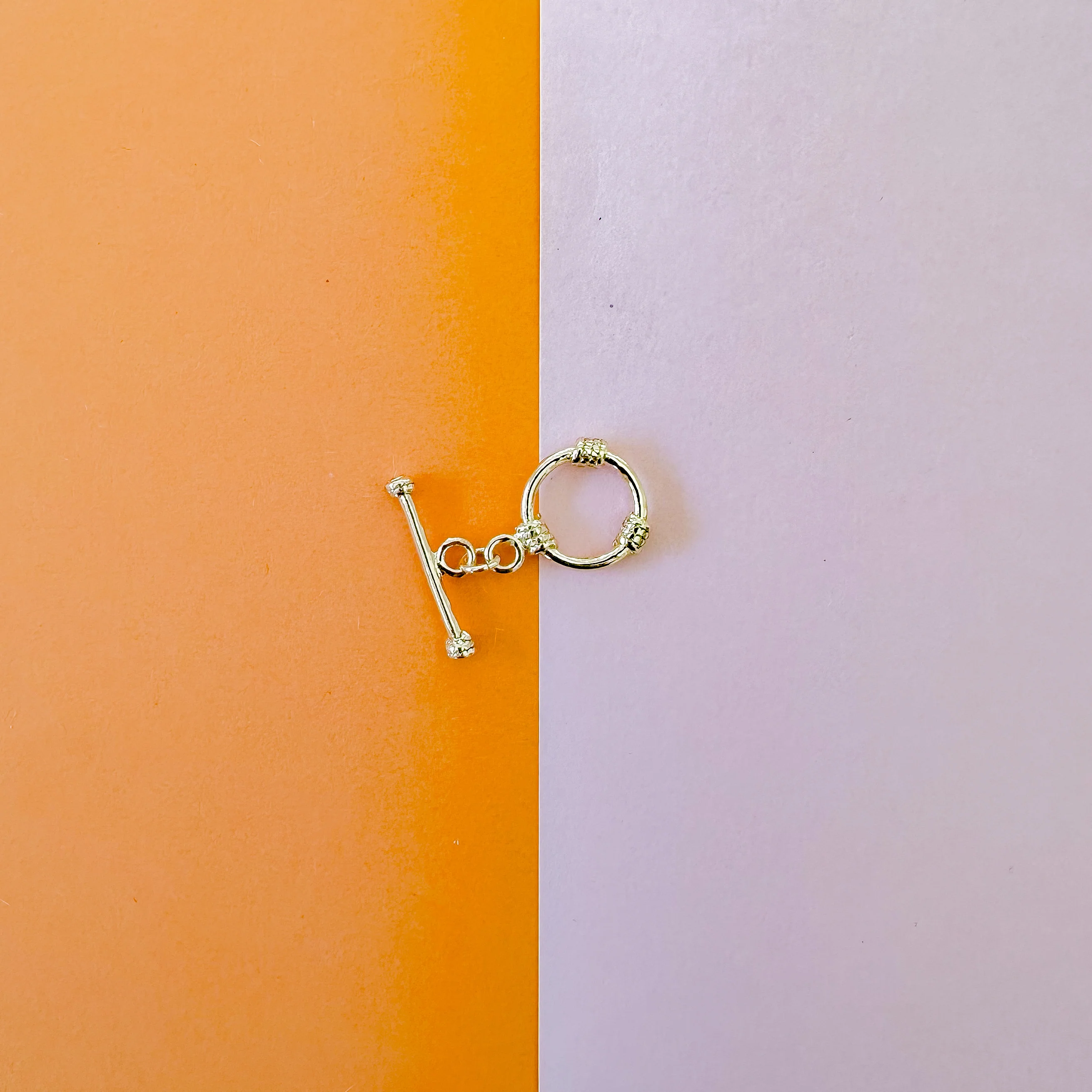 15mm Shiny Gold Plated Wrap Toggle - Image 3