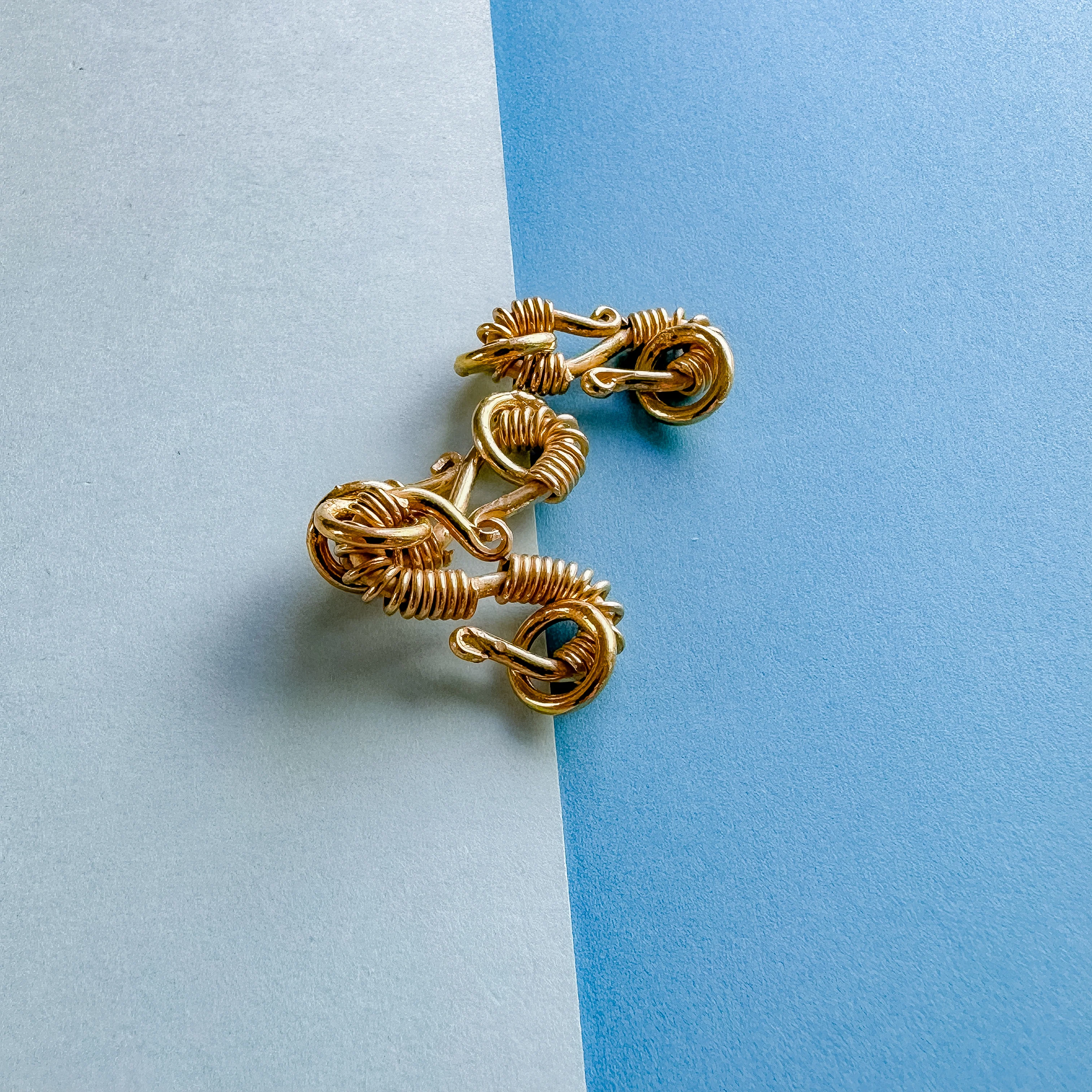 21mm Gold "S" Hook Clasp with Rings - 2 Pack - Image 3