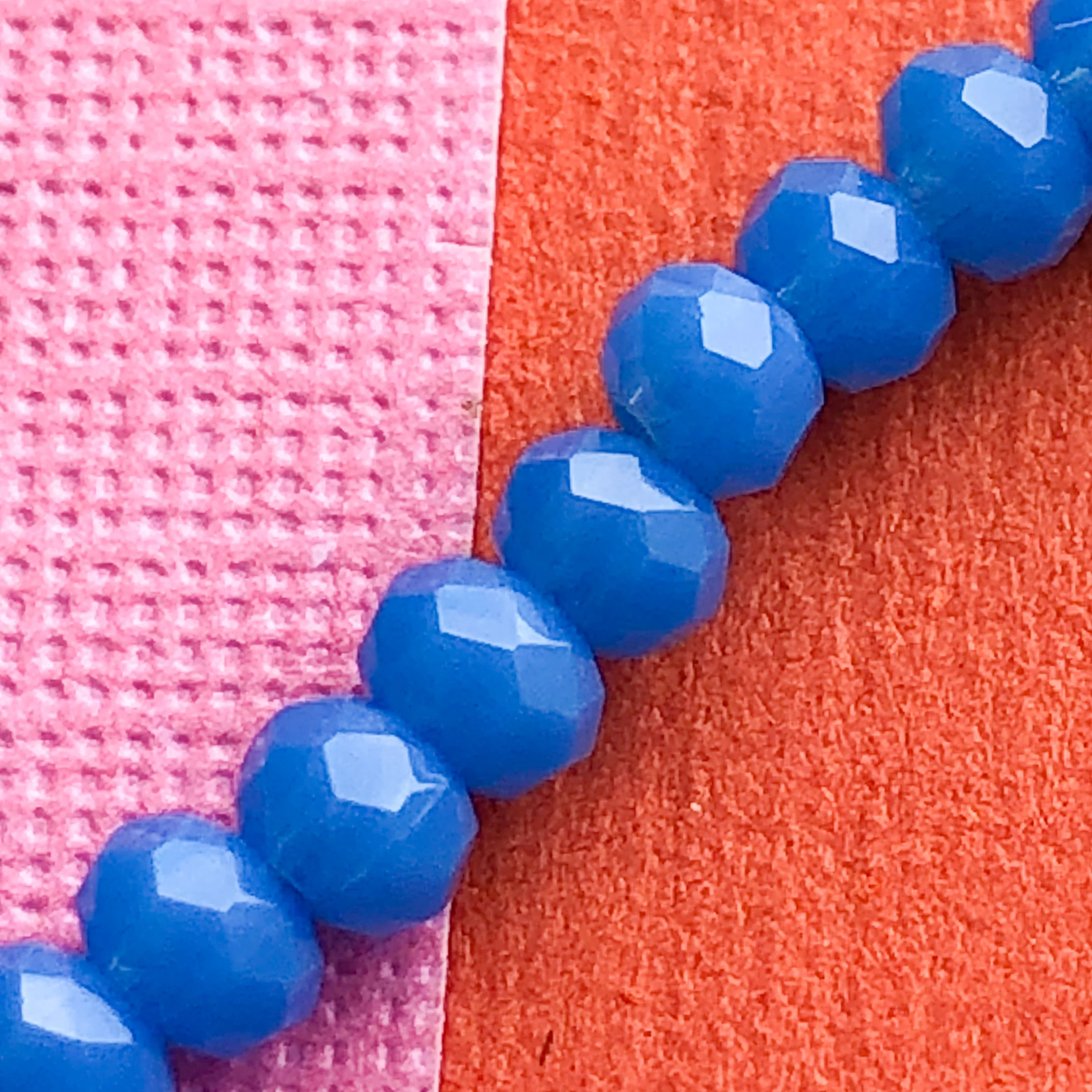 3mm Cornflower Blue Faceted Chinese Crystal Strand - Image 3