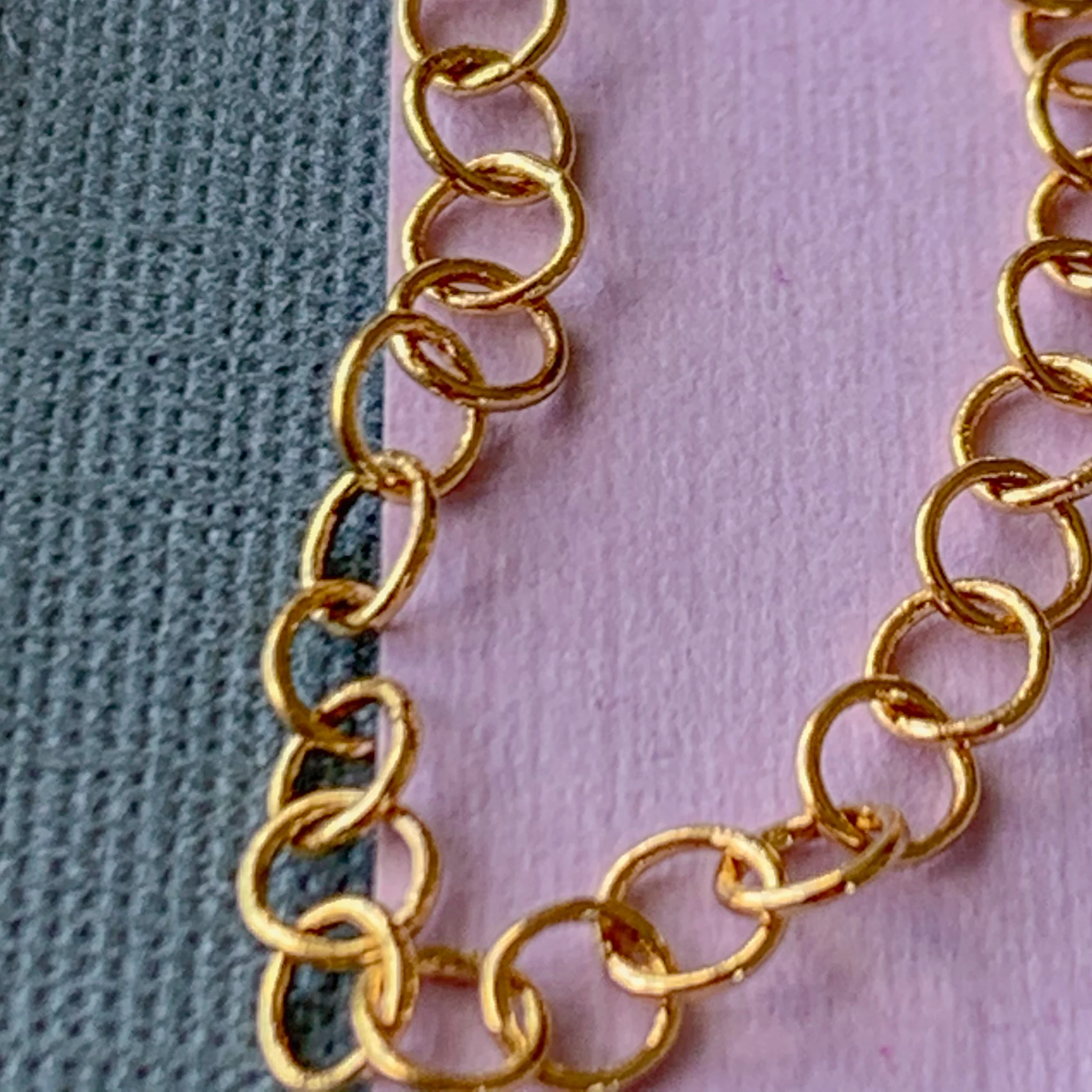 3mm Shiny Plated Gold Round Chain - Image 3