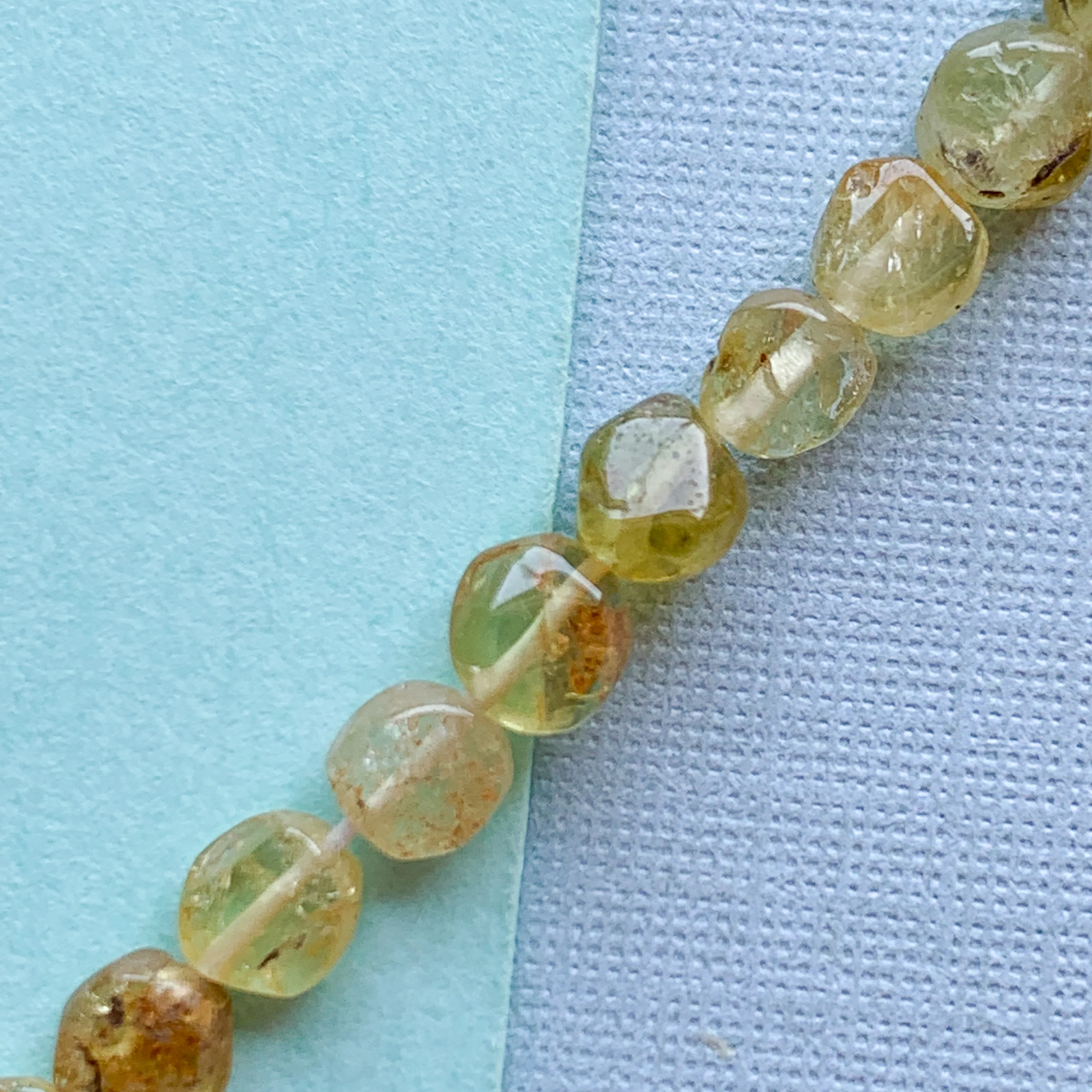 4mm Prehenite Coin Strand - Image 3