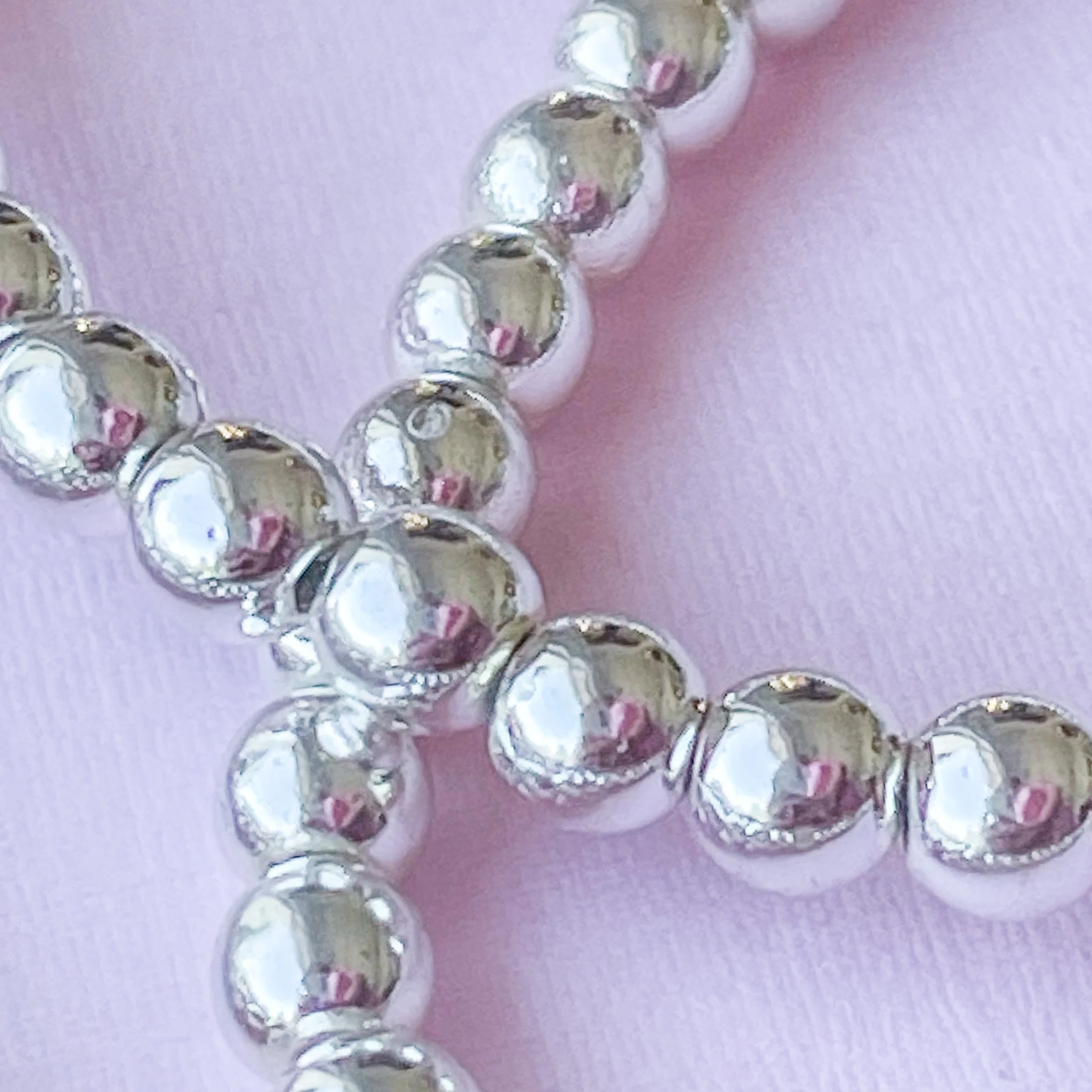 4mm Silver Hematite Rounds Strand - Image 3