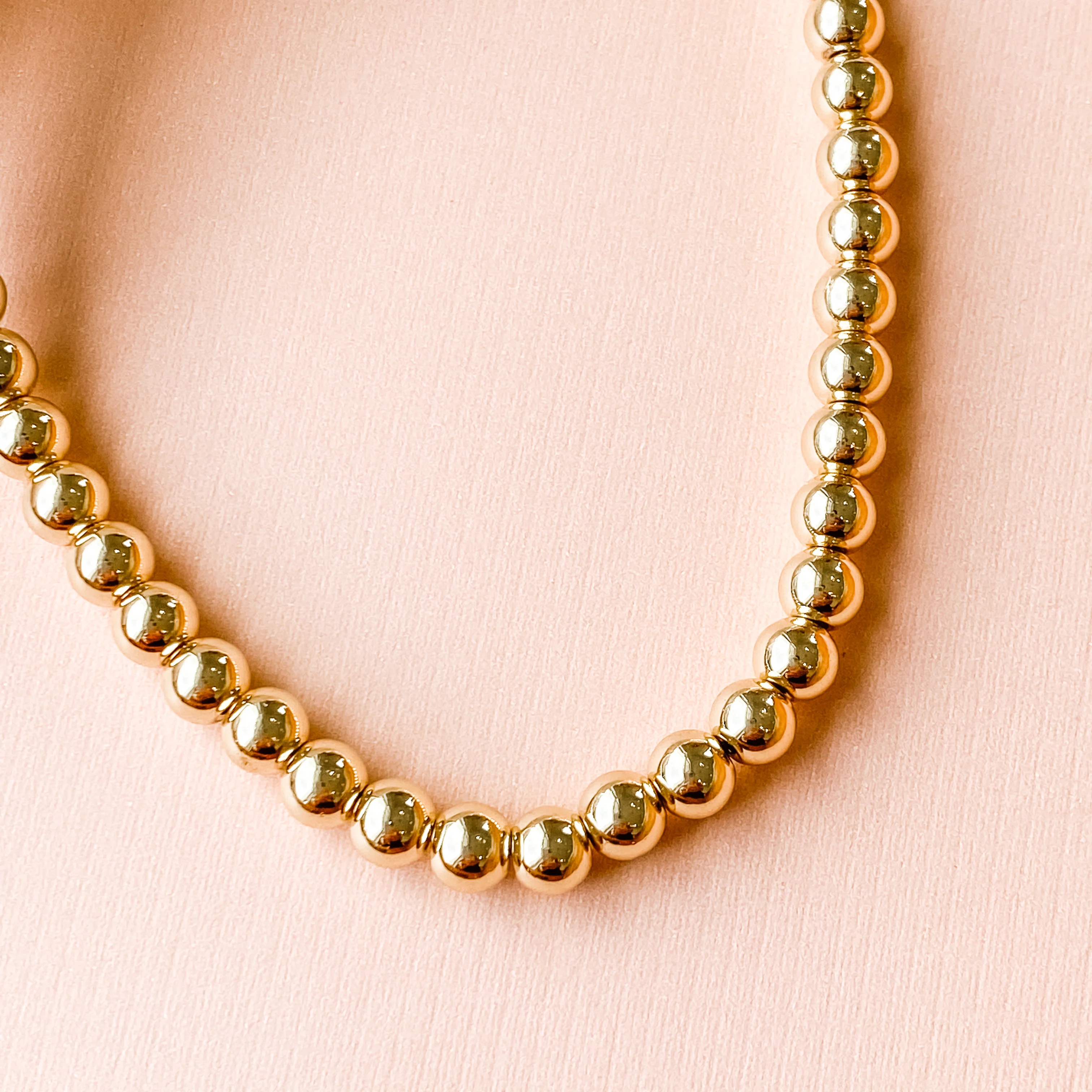 6mm Gold Hematite Rounds Strand - Image 7