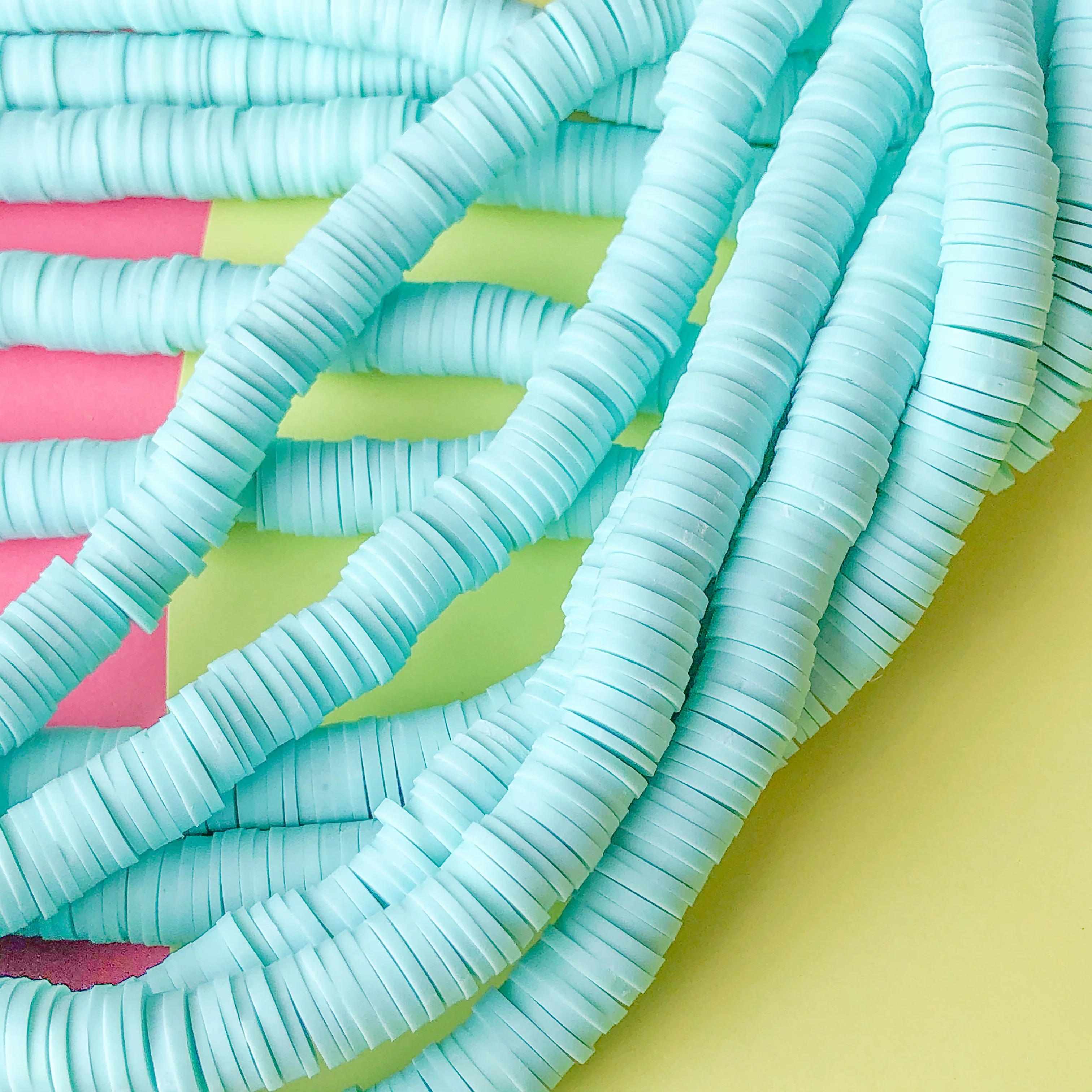 8mm Calypso Polymer Clay Heishi Strand - Image 2