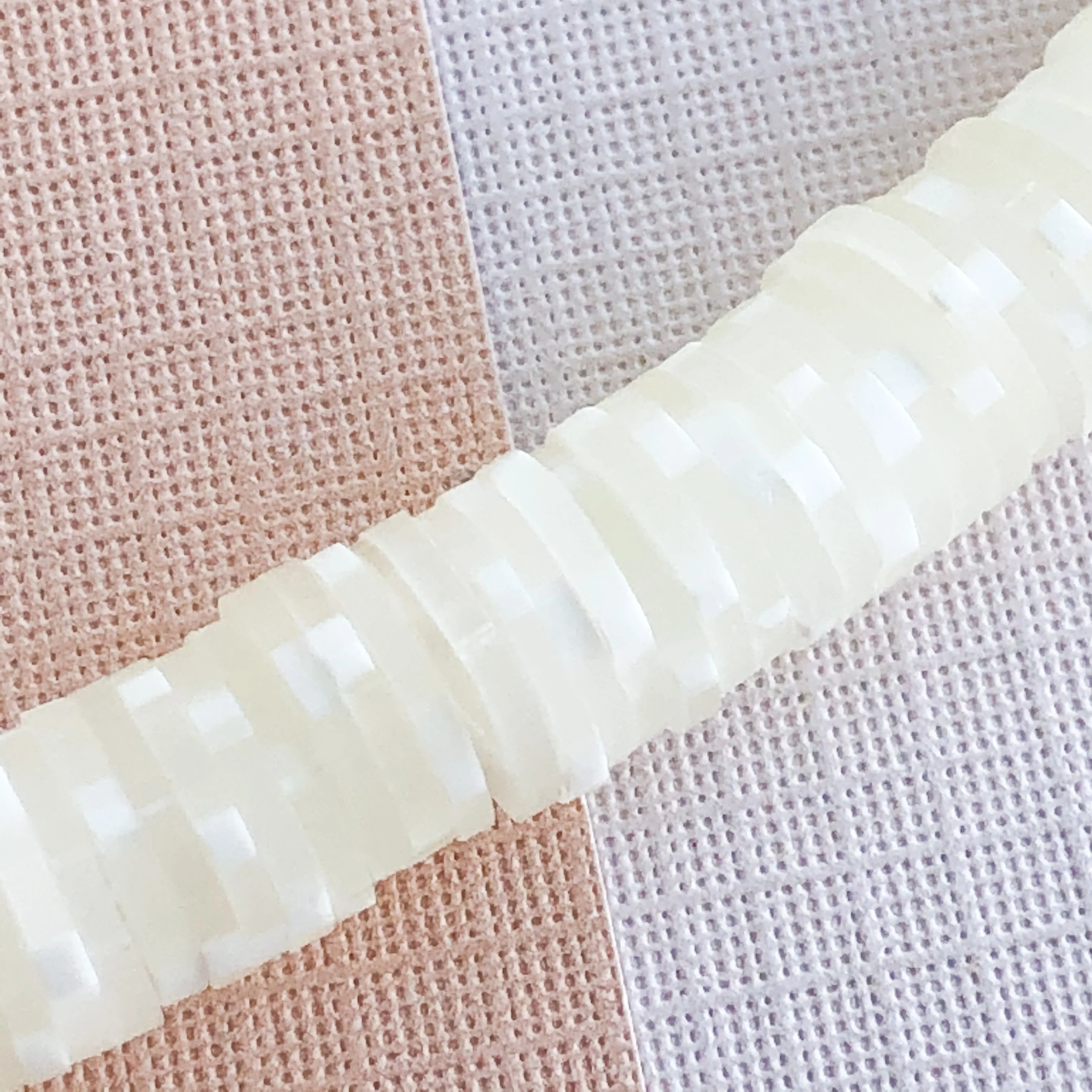 8mm Coconut Confetti Polymer Clay Heishi Strand - Image 3