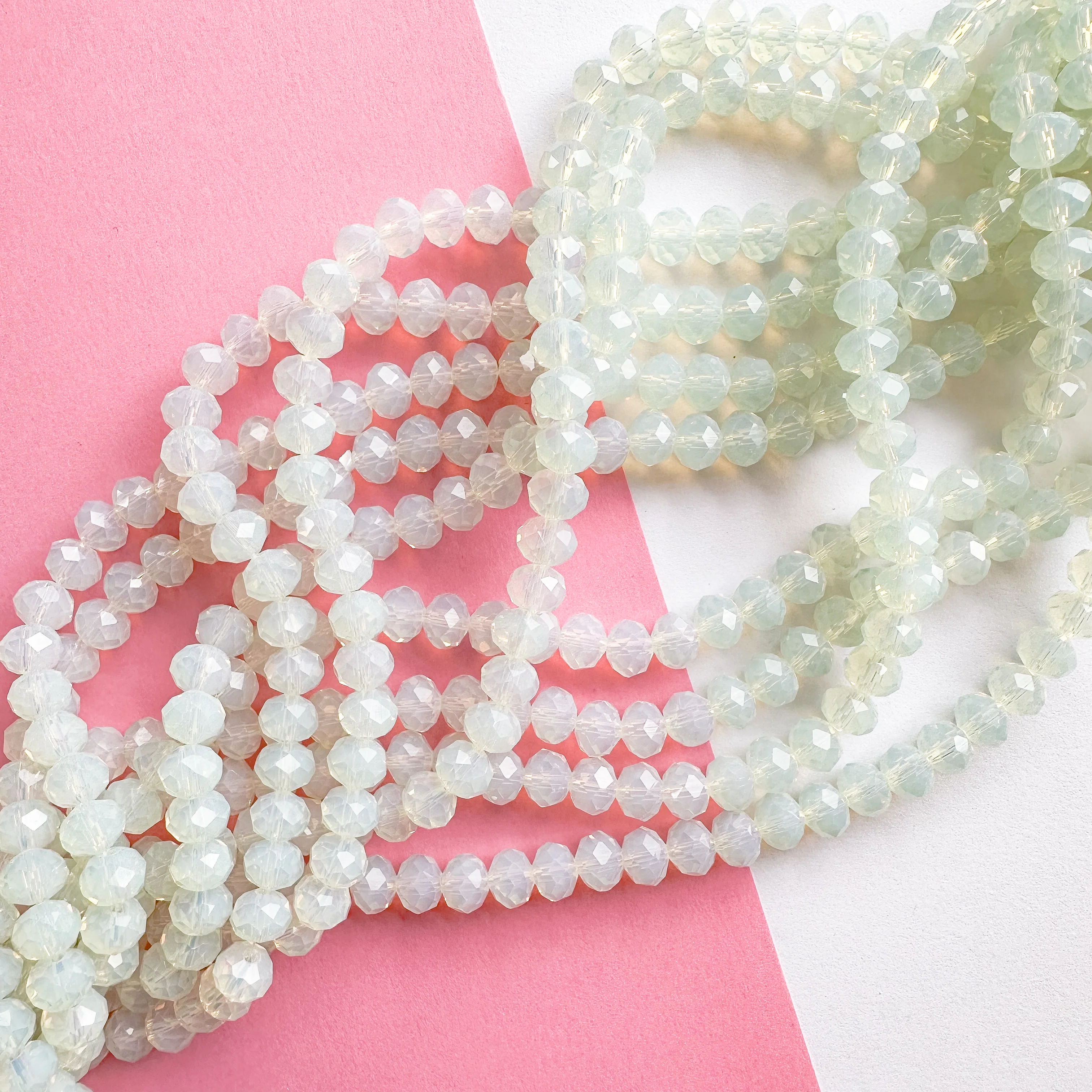 8mm Opalite Crystal Rondelle Strand - Image 2
