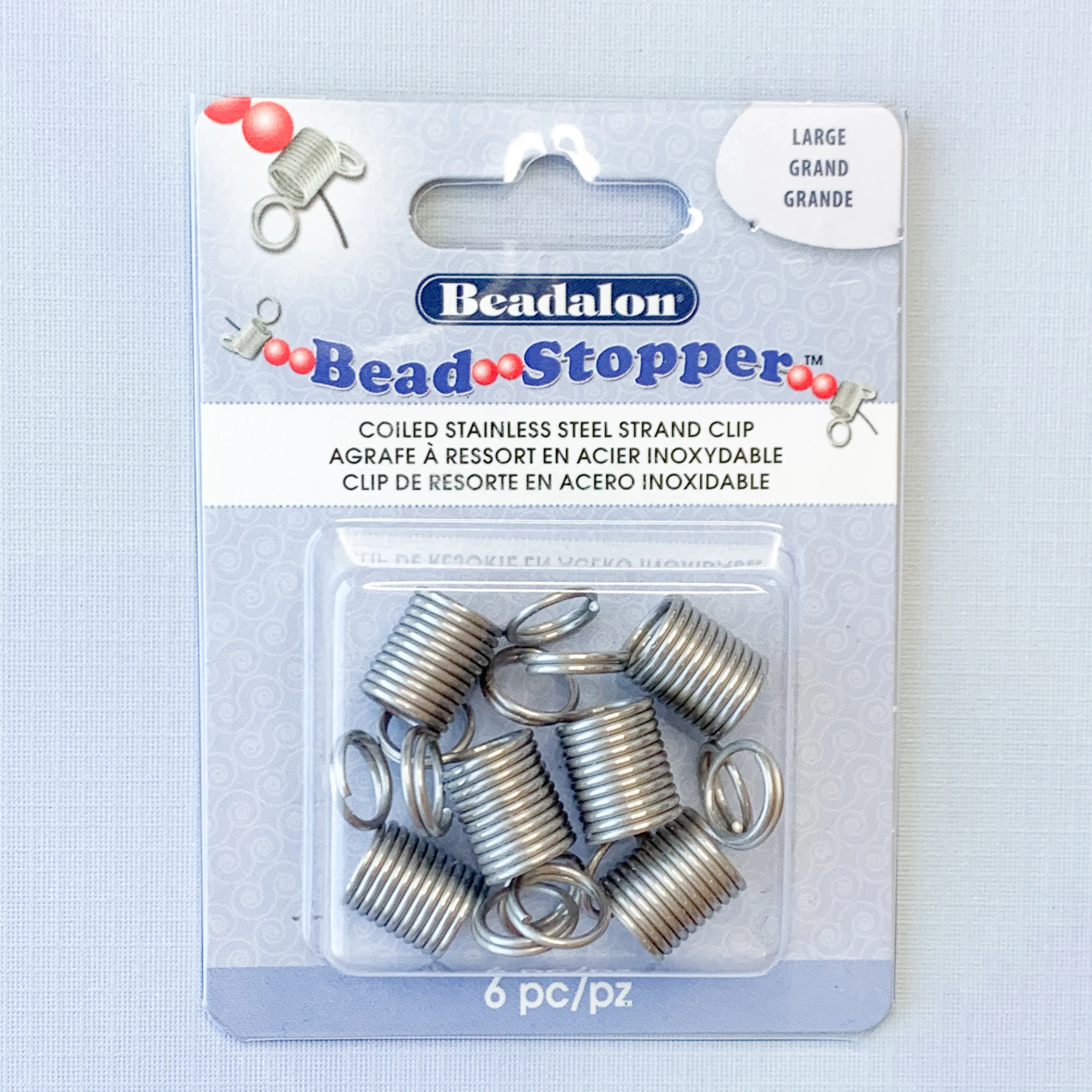 12mm Stainless Steel Beadalon Bead Stoppers - 6 Pack - Image 2
