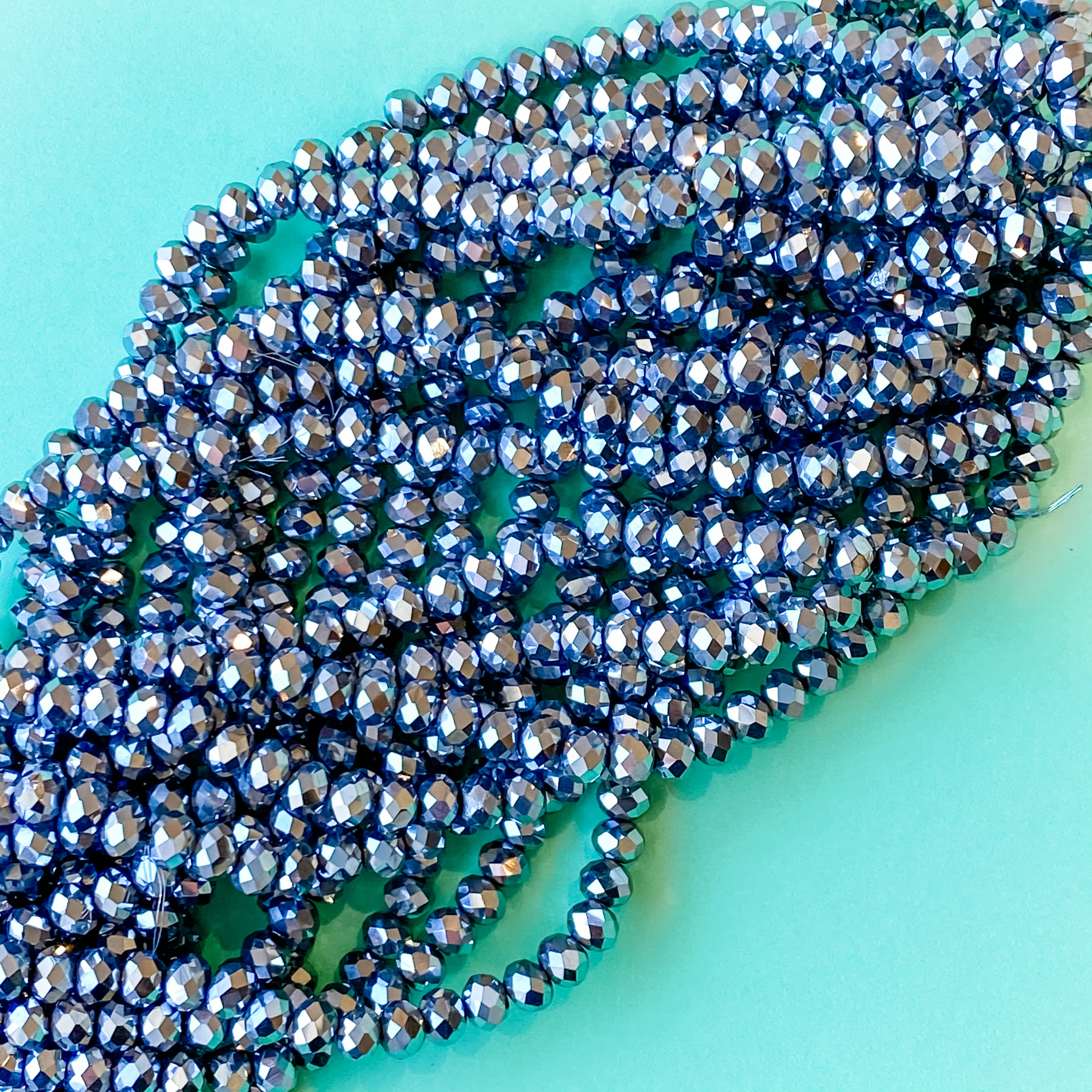 6mm Disco Ball Faceted Crystal Strand - Image 2