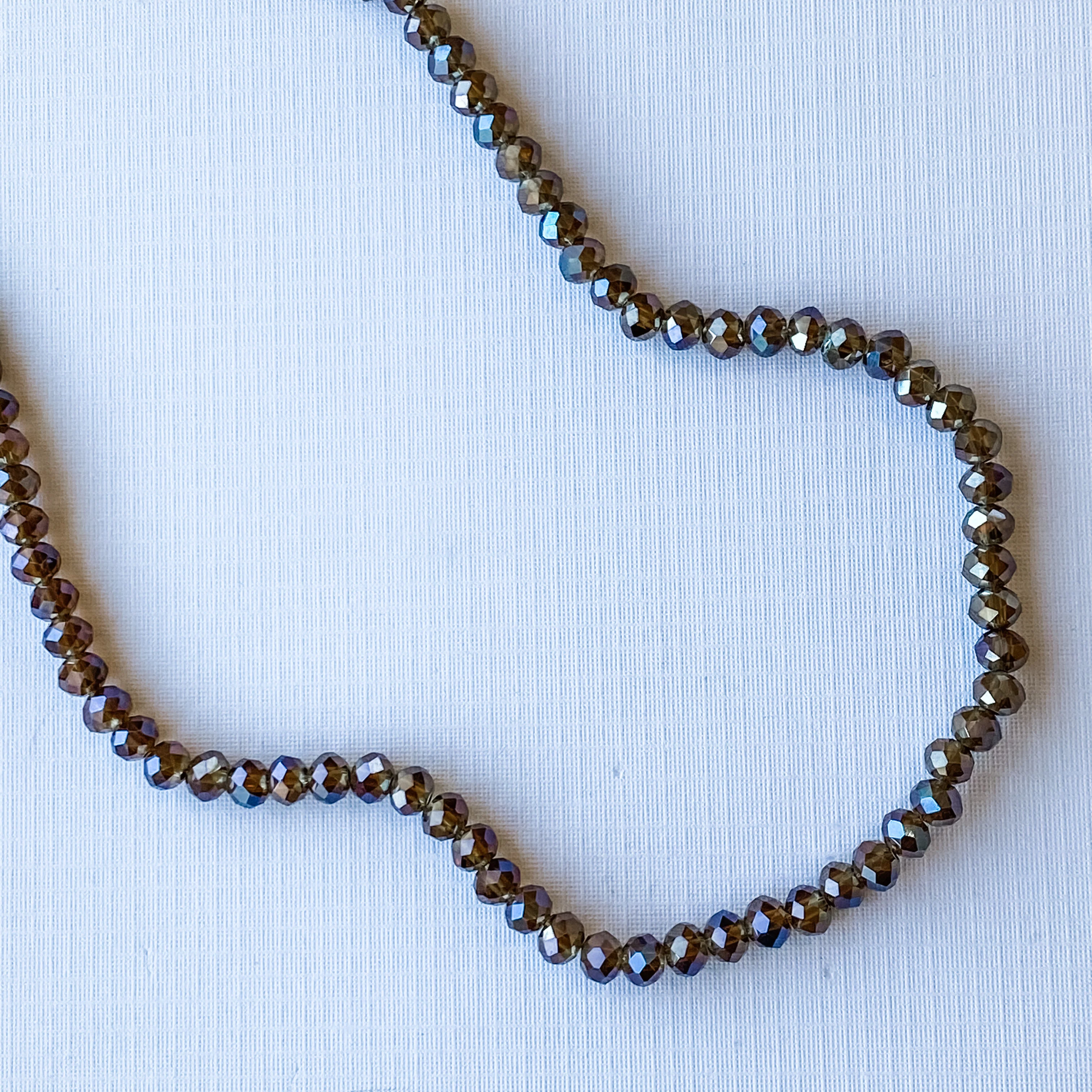 6mm Iridescent Chocolate Faceted Chinese Crystal Strand - Image 3
