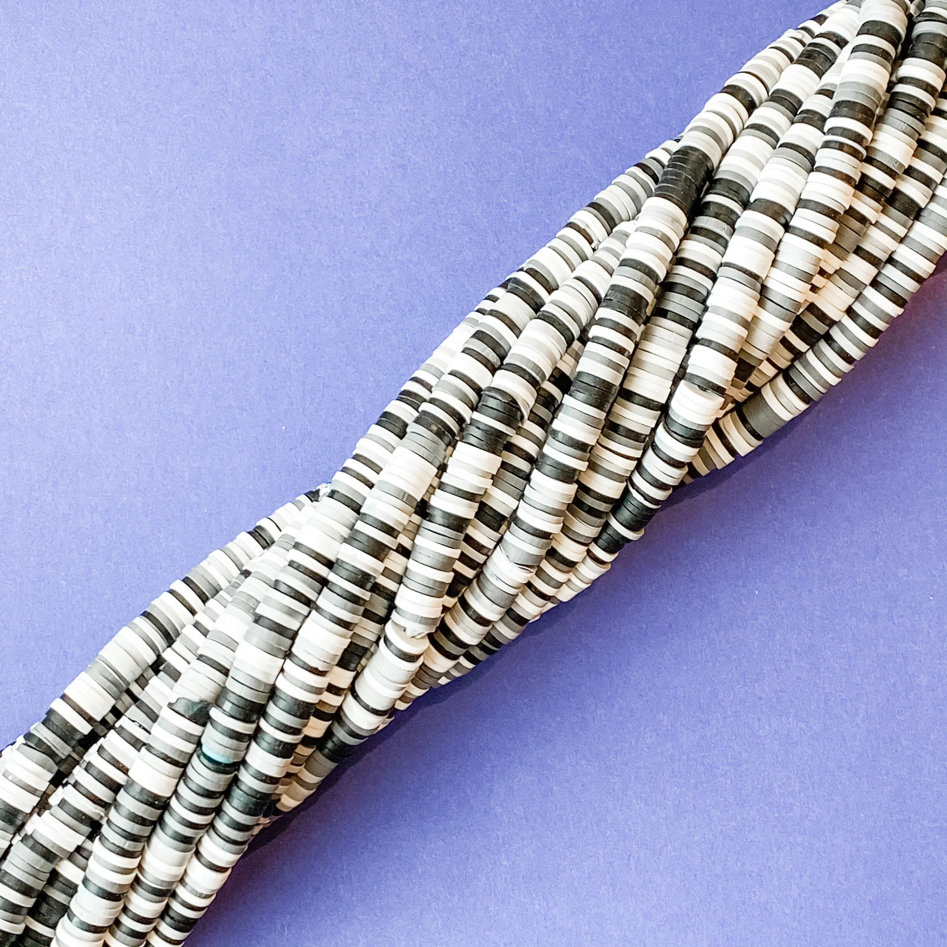 6mm Rhythm Multi Polymer Clay Heishi Strand
