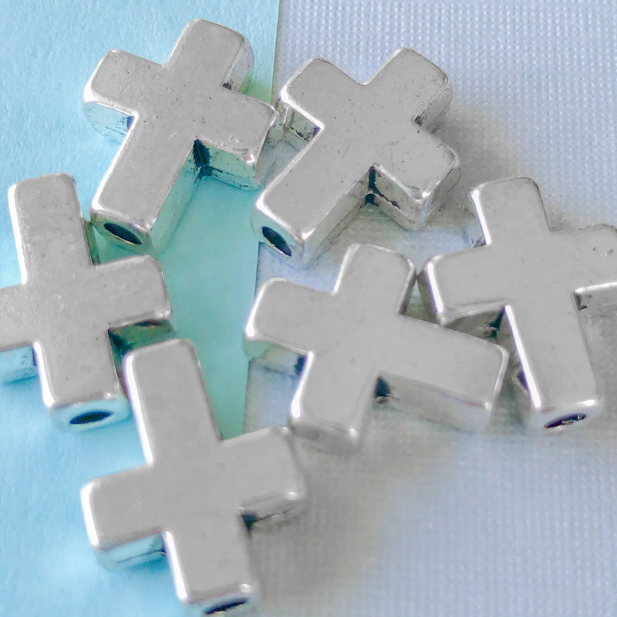 15mm Metal Cross Bead -6 Pack - Image 3