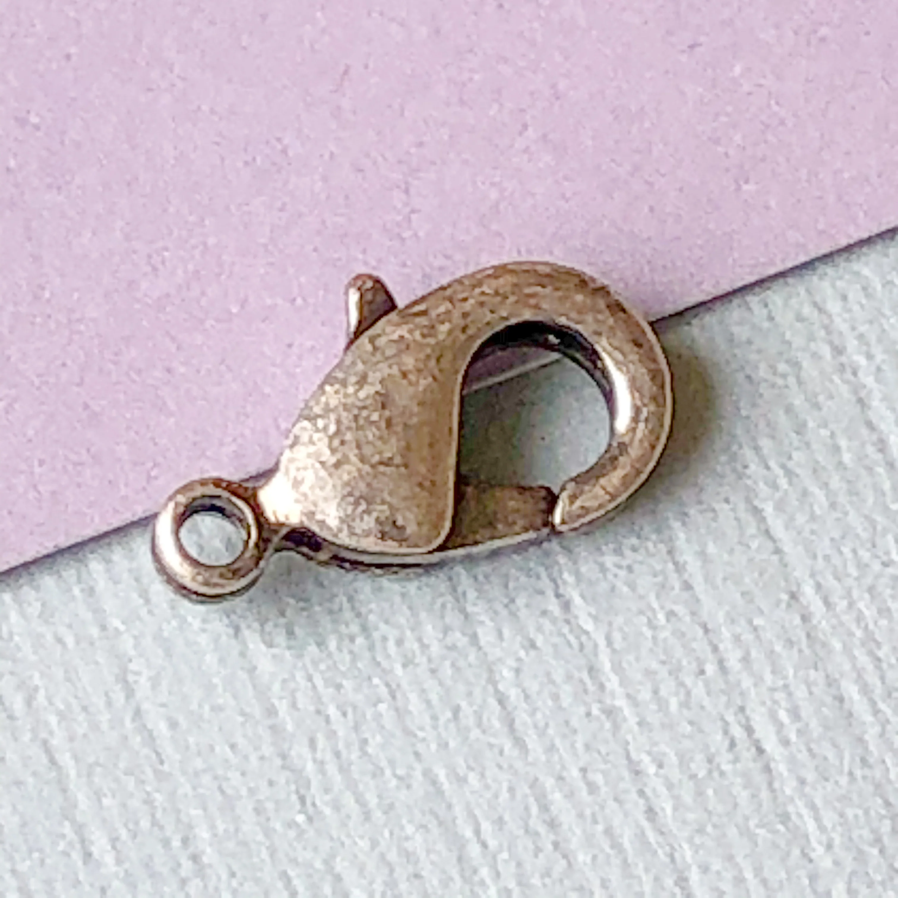 12mm Distressed Silver Lobster Claw Clasps - 4 Pack - Image 3
