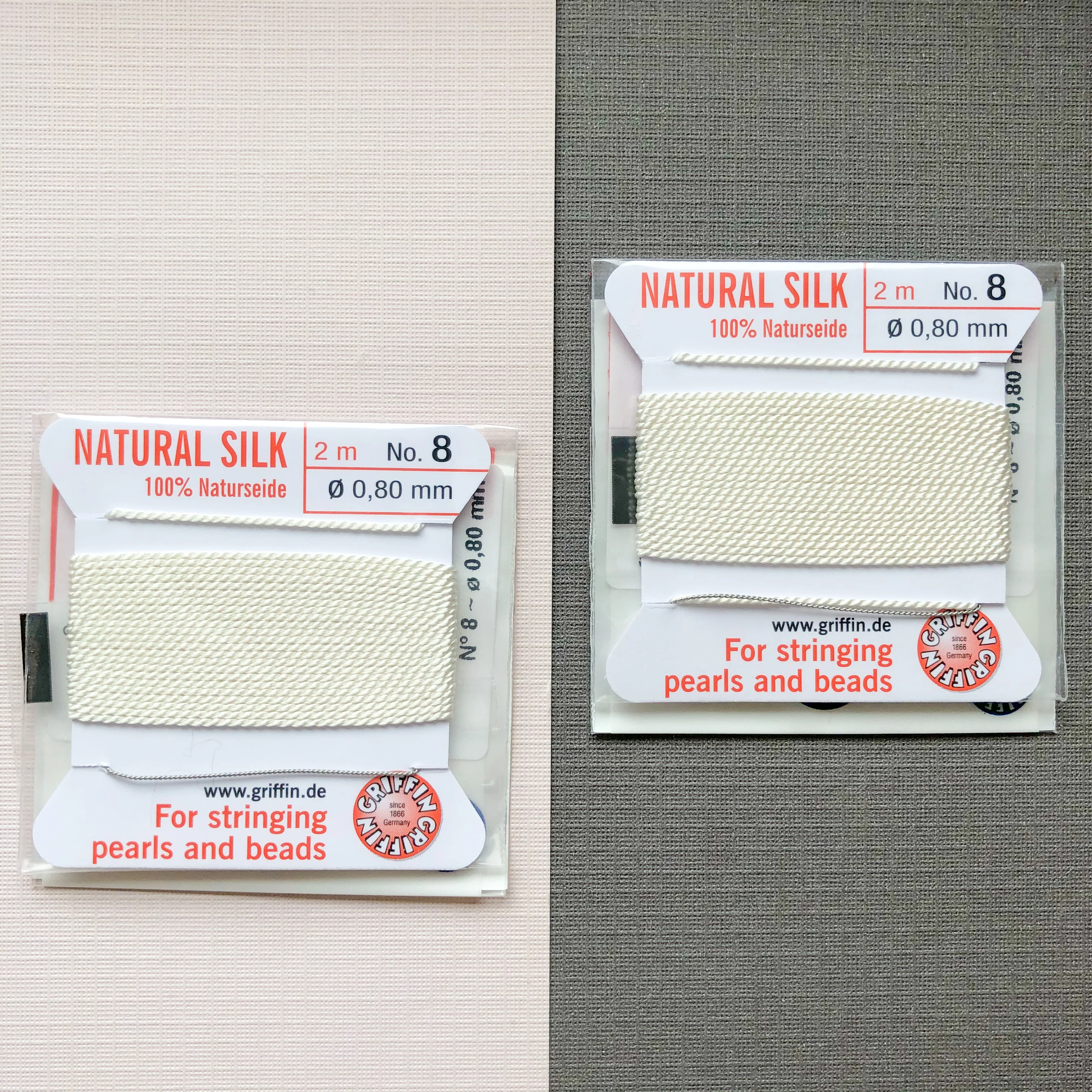 White Knotting Silk Cord - 2 Pack - Image 6
