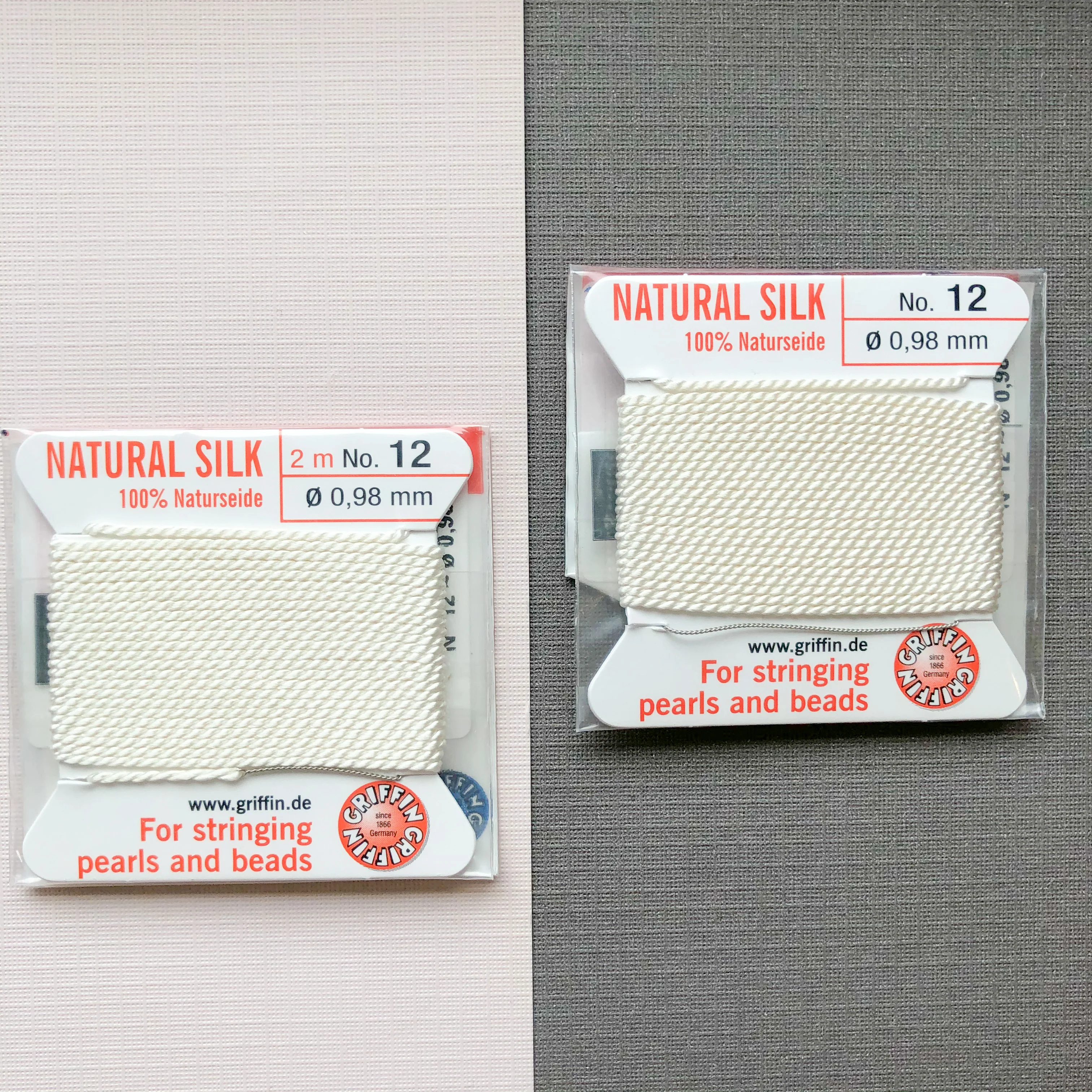 White Knotting Silk Cord - 2 Pack - Image 8
